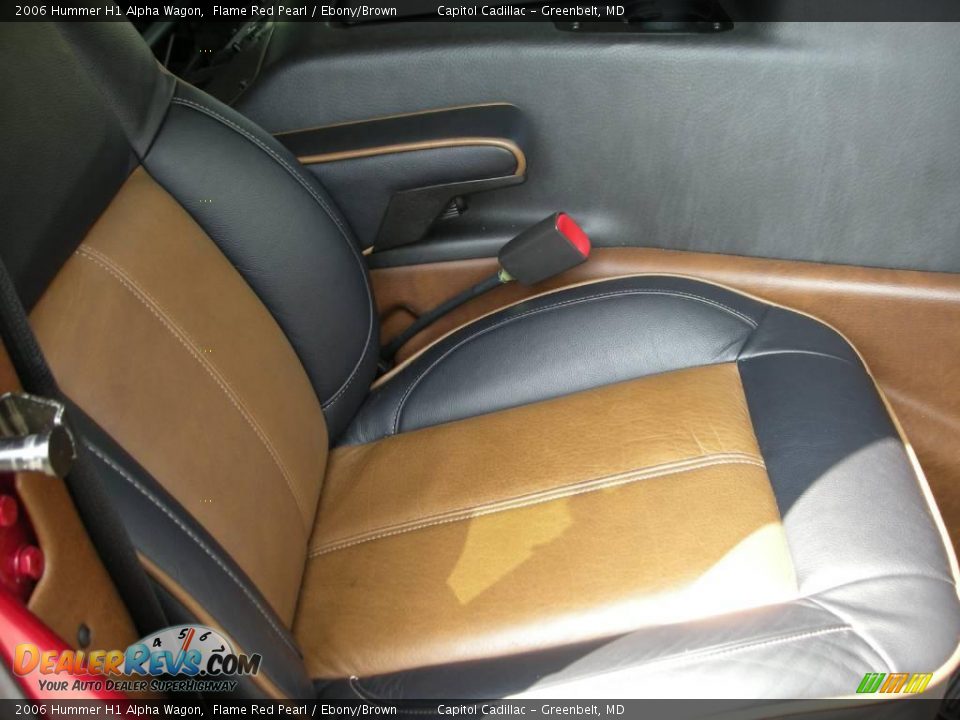 2006 Hummer H1 Alpha Wagon Flame Red Pearl / Ebony/Brown Photo #15