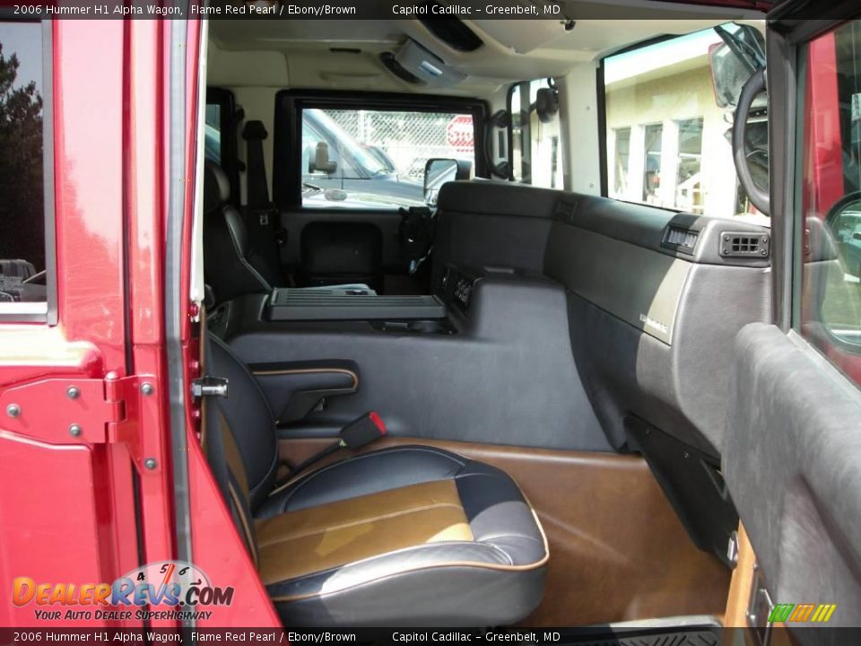 2006 Hummer H1 Alpha Wagon Flame Red Pearl / Ebony/Brown Photo #16