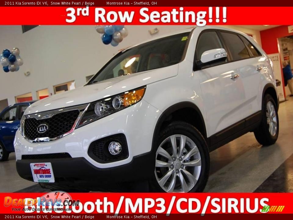 2011 Kia Sorento EX V6 Snow White Pearl / Beige Photo #1