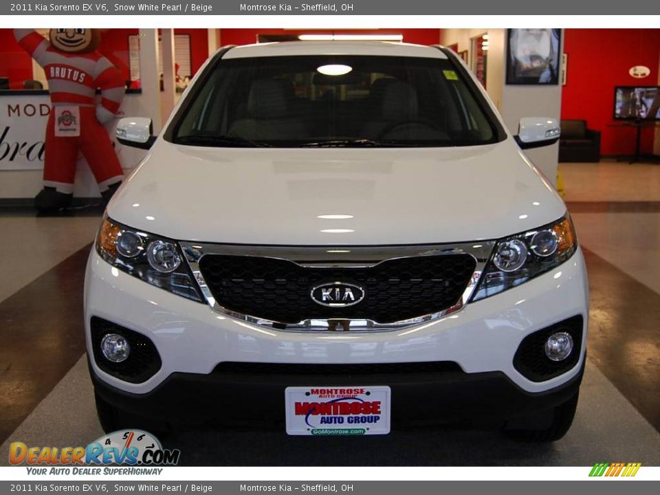2011 Kia Sorento EX V6 Snow White Pearl / Beige Photo #10