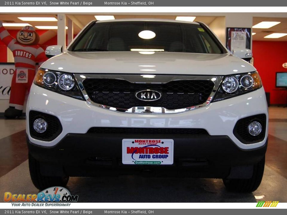 2011 Kia Sorento EX V6 Snow White Pearl / Beige Photo #11