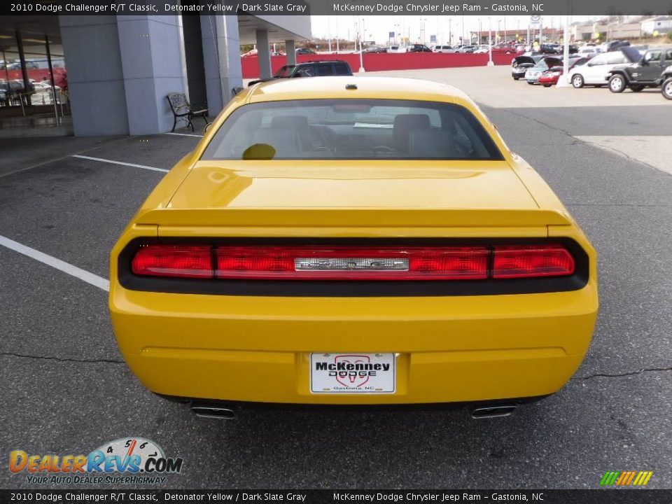 2010 Dodge Challenger R/T Classic Detonator Yellow / Dark Slate Gray Photo #3