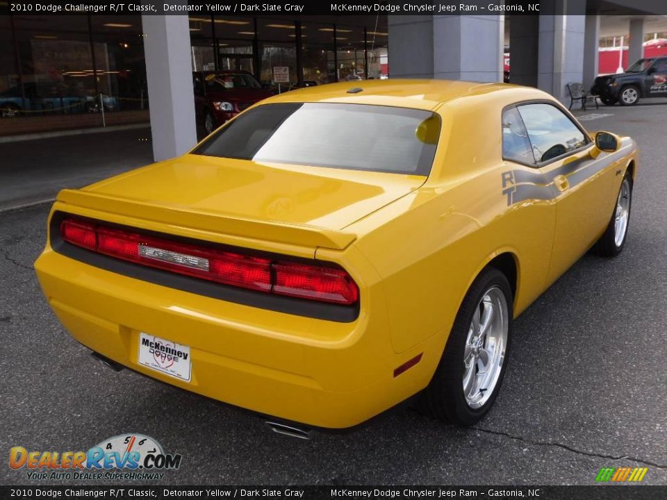 2010 Dodge Challenger R/T Classic Detonator Yellow / Dark Slate Gray Photo #4