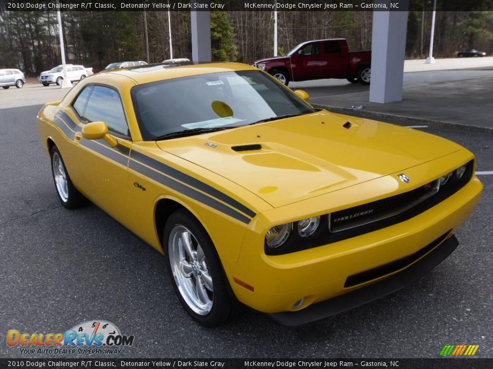 2010 Dodge Challenger R/T Classic Detonator Yellow / Dark Slate Gray Photo #5