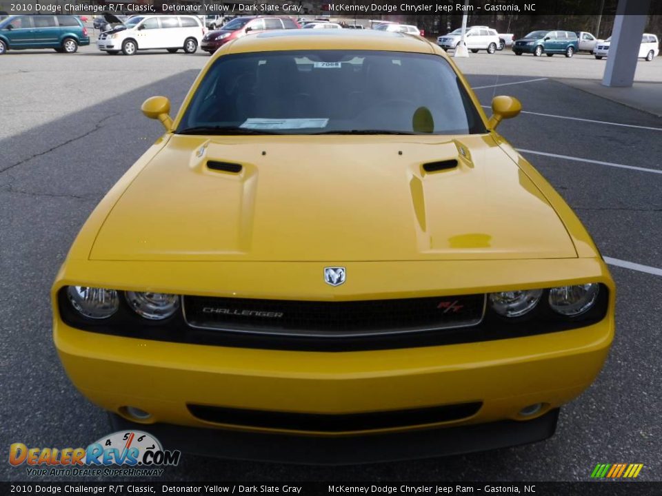 2010 Dodge Challenger R/T Classic Detonator Yellow / Dark Slate Gray Photo #6