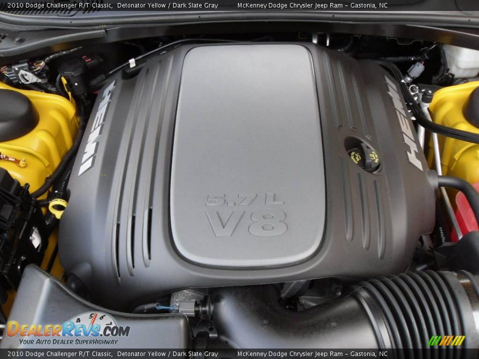 2010 Dodge Challenger R/T Classic Detonator Yellow / Dark Slate Gray Photo #20