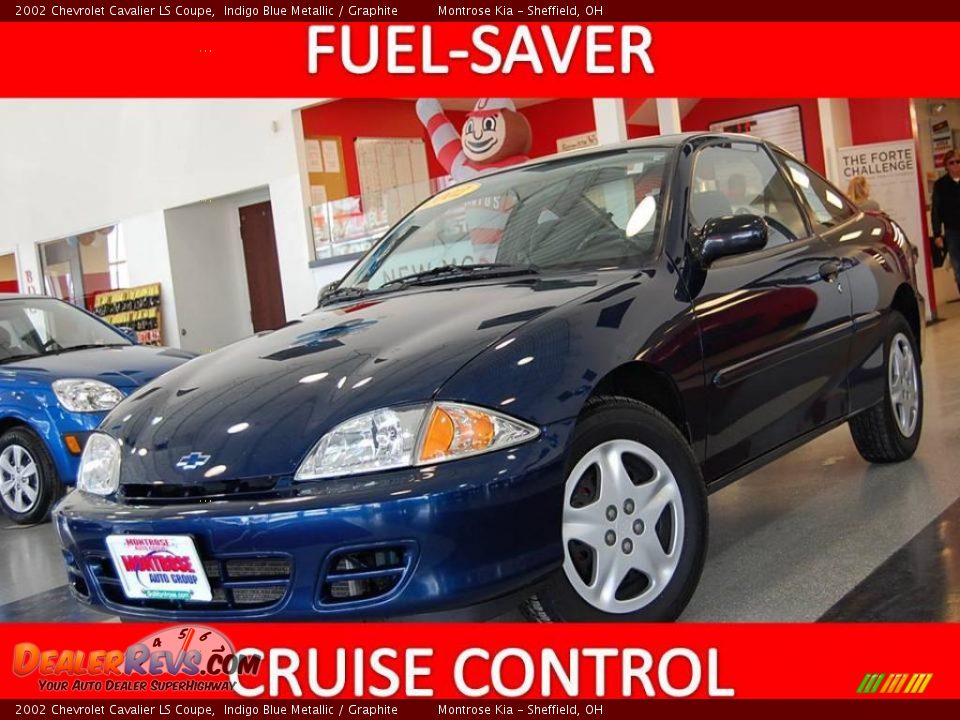 2002 Chevrolet Cavalier LS Coupe Indigo Blue Metallic / Graphite Photo #1
