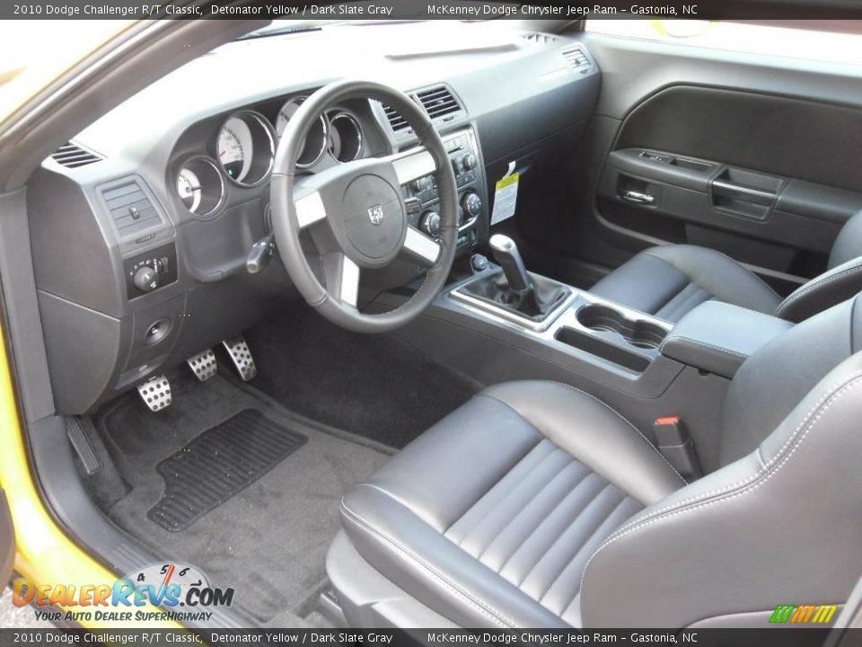 2010 Dodge Challenger R/T Classic Detonator Yellow / Dark Slate Gray Photo #26