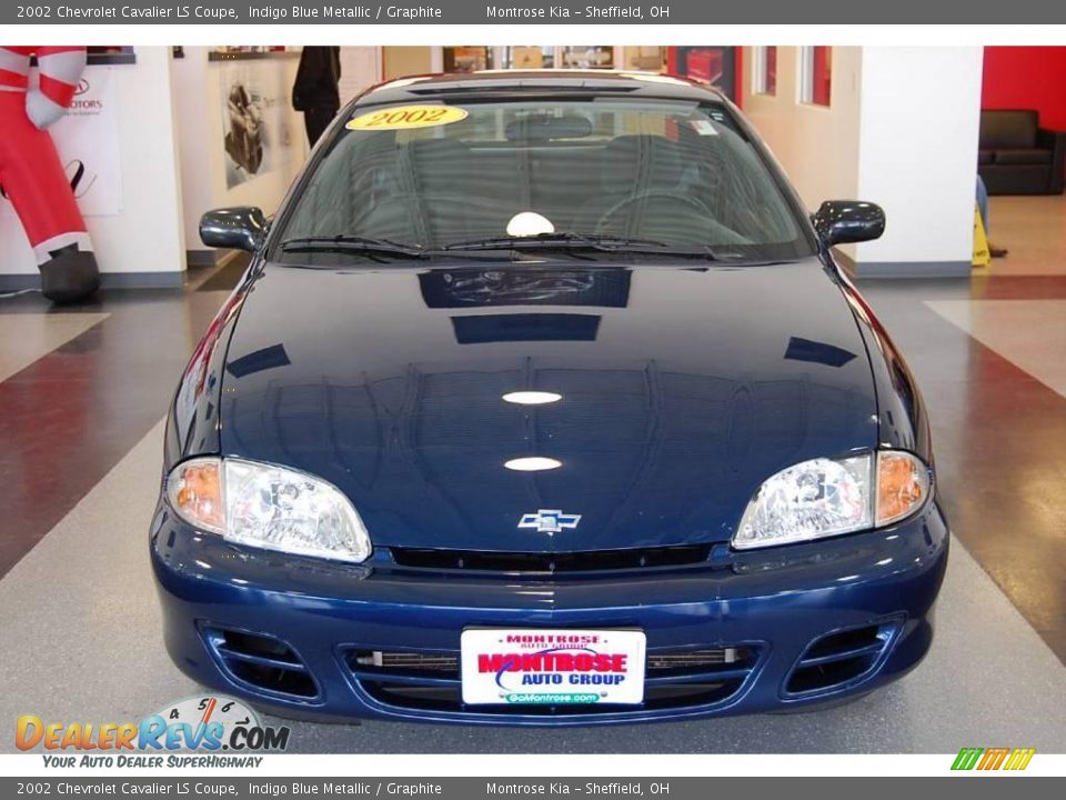 2002 Chevrolet Cavalier LS Coupe Indigo Blue Metallic / Graphite Photo #10