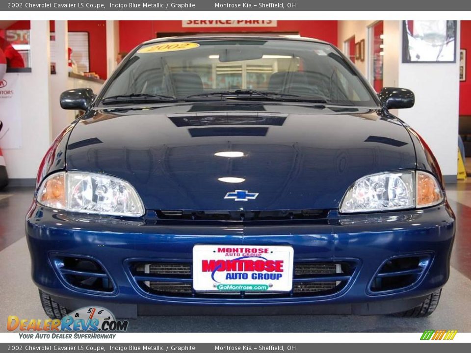 2002 Chevrolet Cavalier LS Coupe Indigo Blue Metallic / Graphite Photo #11