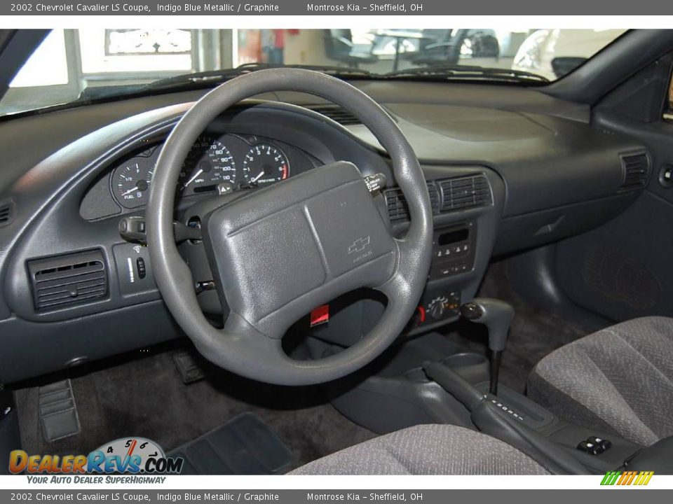 2002 Chevrolet Cavalier LS Coupe Indigo Blue Metallic / Graphite Photo #13