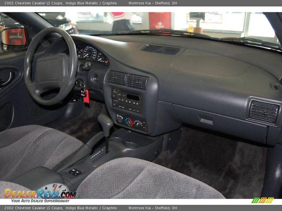 2002 Chevrolet Cavalier LS Coupe Indigo Blue Metallic / Graphite Photo #14
