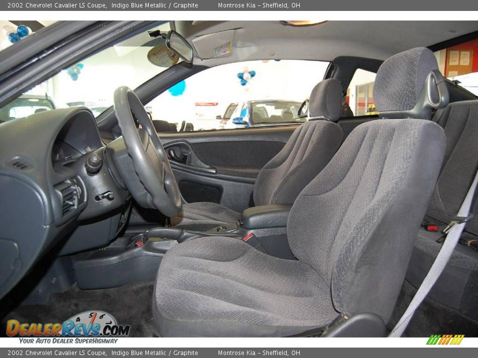 2002 Chevrolet Cavalier LS Coupe Indigo Blue Metallic / Graphite Photo #15