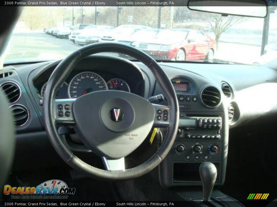 2006 Pontiac Grand Prix Sedan Blue Green Crystal / Ebony Photo #10