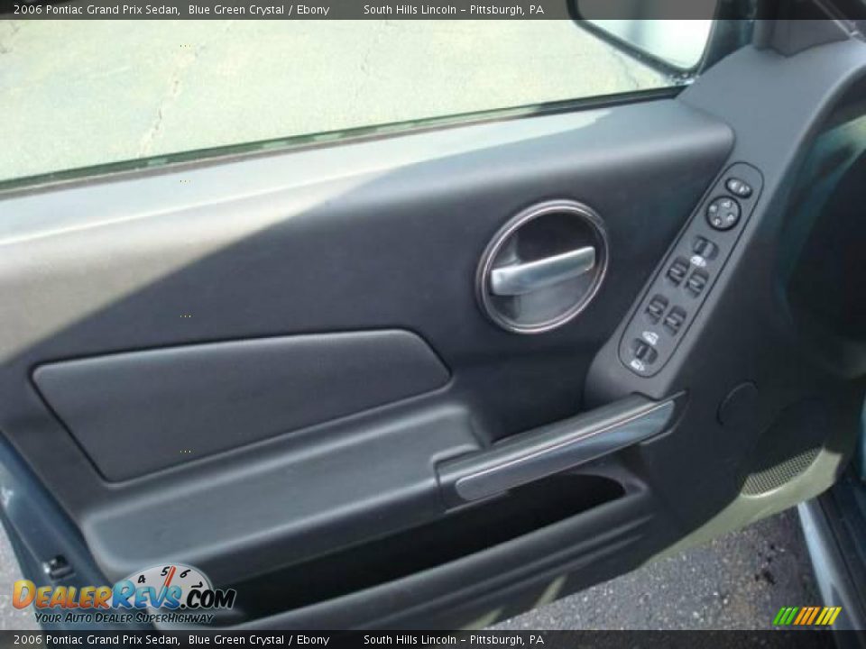 2006 Pontiac Grand Prix Sedan Blue Green Crystal / Ebony Photo #11