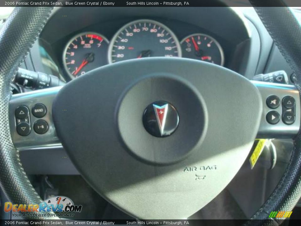 2006 Pontiac Grand Prix Sedan Blue Green Crystal / Ebony Photo #14