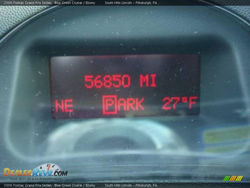 2006 Pontiac Grand Prix Sedan Blue Green Crystal / Ebony Photo #15