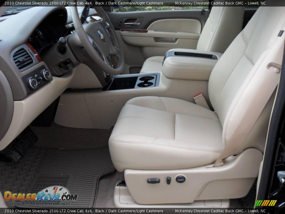 2010 Chevrolet Silverado 1500 LTZ Crew Cab 4x4 Black / Dark Cashmere/Light Cashmere Photo #7