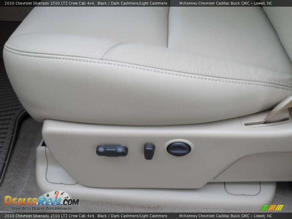 2010 Chevrolet Silverado 1500 LTZ Crew Cab 4x4 Black / Dark Cashmere/Light Cashmere Photo #8