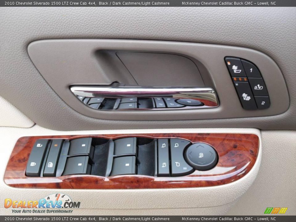 2010 Chevrolet Silverado 1500 LTZ Crew Cab 4x4 Black / Dark Cashmere/Light Cashmere Photo #10