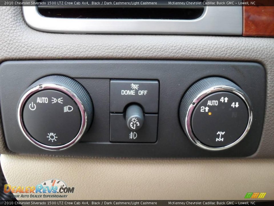 2010 Chevrolet Silverado 1500 LTZ Crew Cab 4x4 Black / Dark Cashmere/Light Cashmere Photo #13