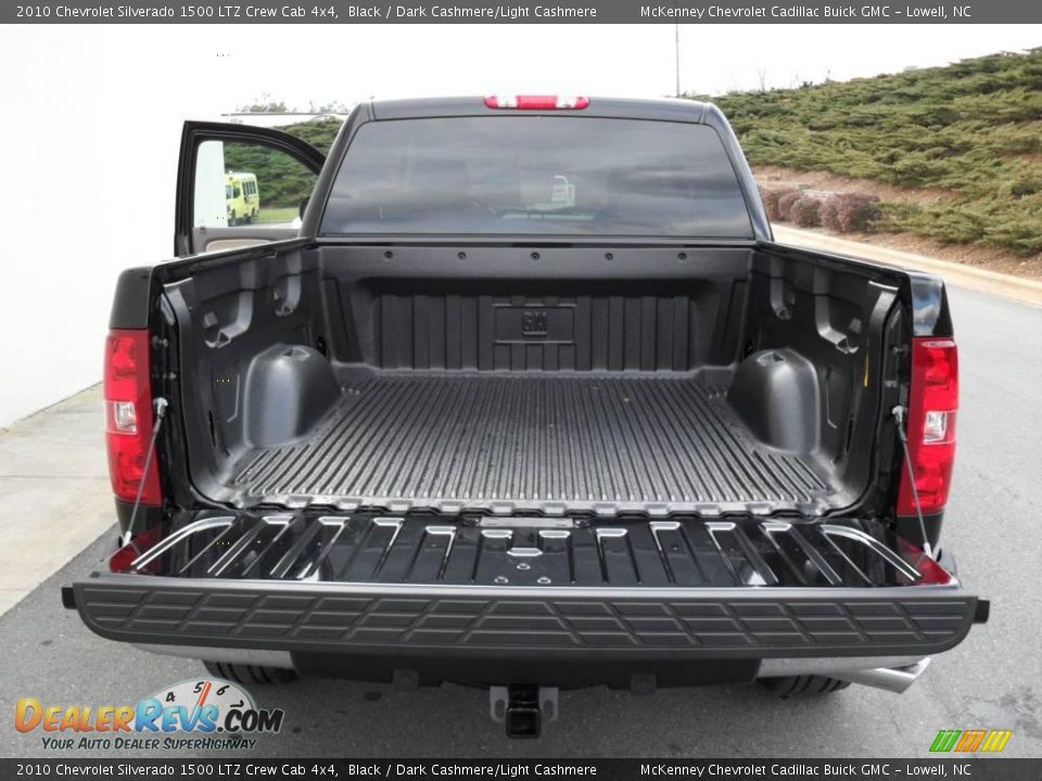 2010 Chevrolet Silverado 1500 LTZ Crew Cab 4x4 Black / Dark Cashmere/Light Cashmere Photo #16