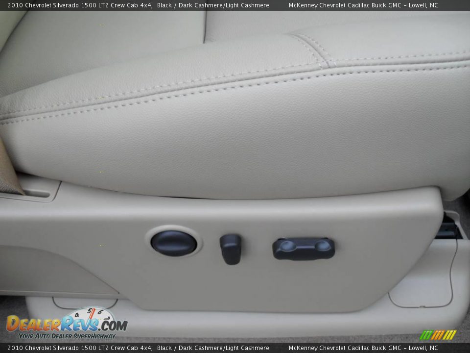 2010 Chevrolet Silverado 1500 LTZ Crew Cab 4x4 Black / Dark Cashmere/Light Cashmere Photo #19
