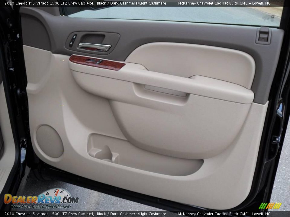 2010 Chevrolet Silverado 1500 LTZ Crew Cab 4x4 Black / Dark Cashmere/Light Cashmere Photo #20