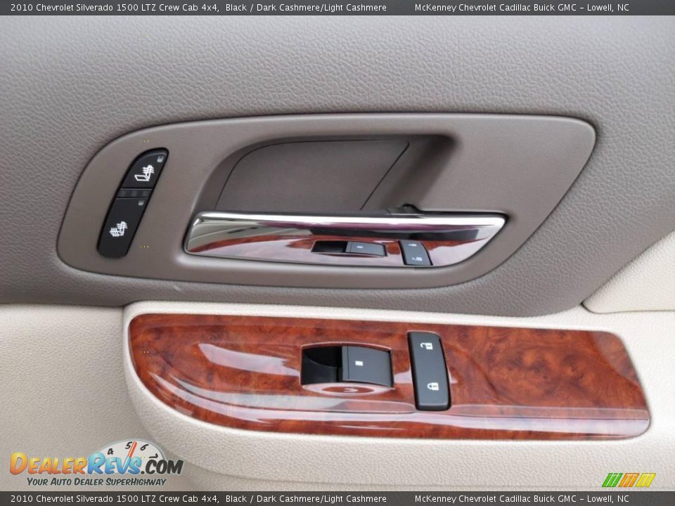 2010 Chevrolet Silverado 1500 LTZ Crew Cab 4x4 Black / Dark Cashmere/Light Cashmere Photo #21