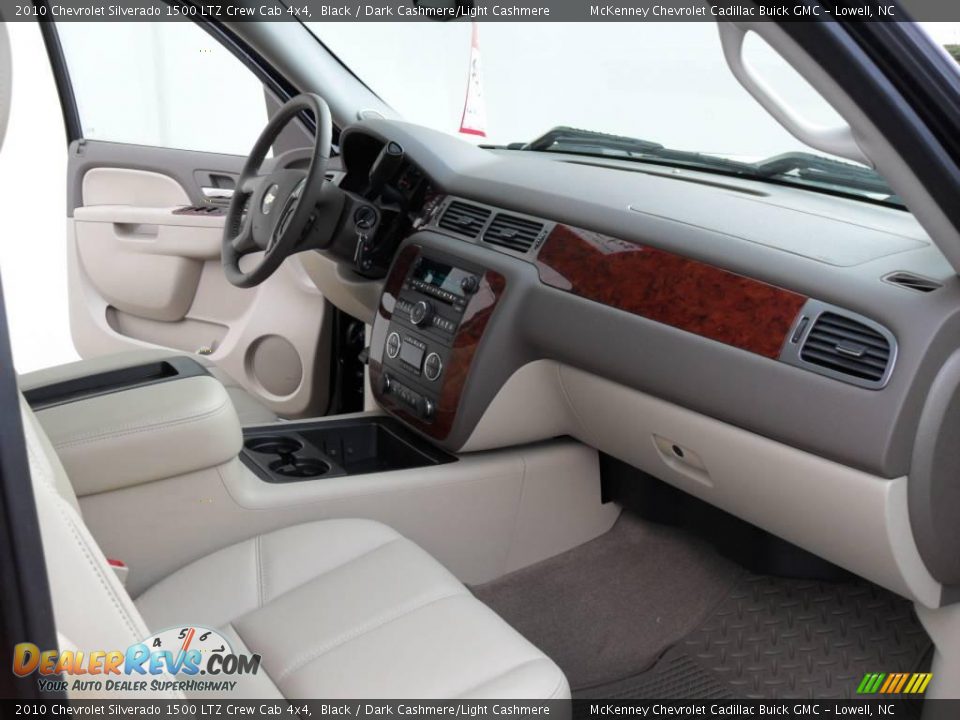 2010 Chevrolet Silverado 1500 LTZ Crew Cab 4x4 Black / Dark Cashmere/Light Cashmere Photo #22