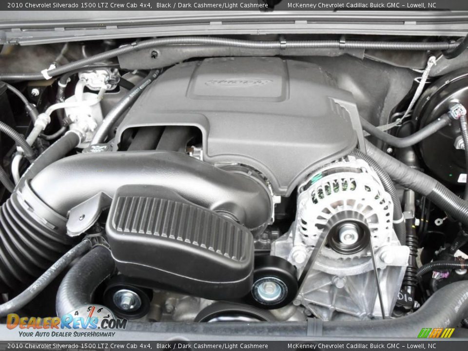 2010 Chevrolet Silverado 1500 LTZ Crew Cab 4x4 Black / Dark Cashmere/Light Cashmere Photo #25