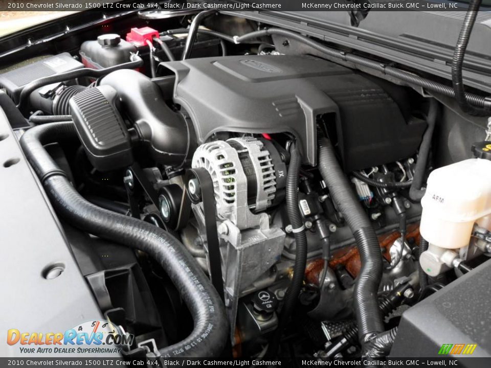 2010 Chevrolet Silverado 1500 LTZ Crew Cab 4x4 Black / Dark Cashmere/Light Cashmere Photo #26