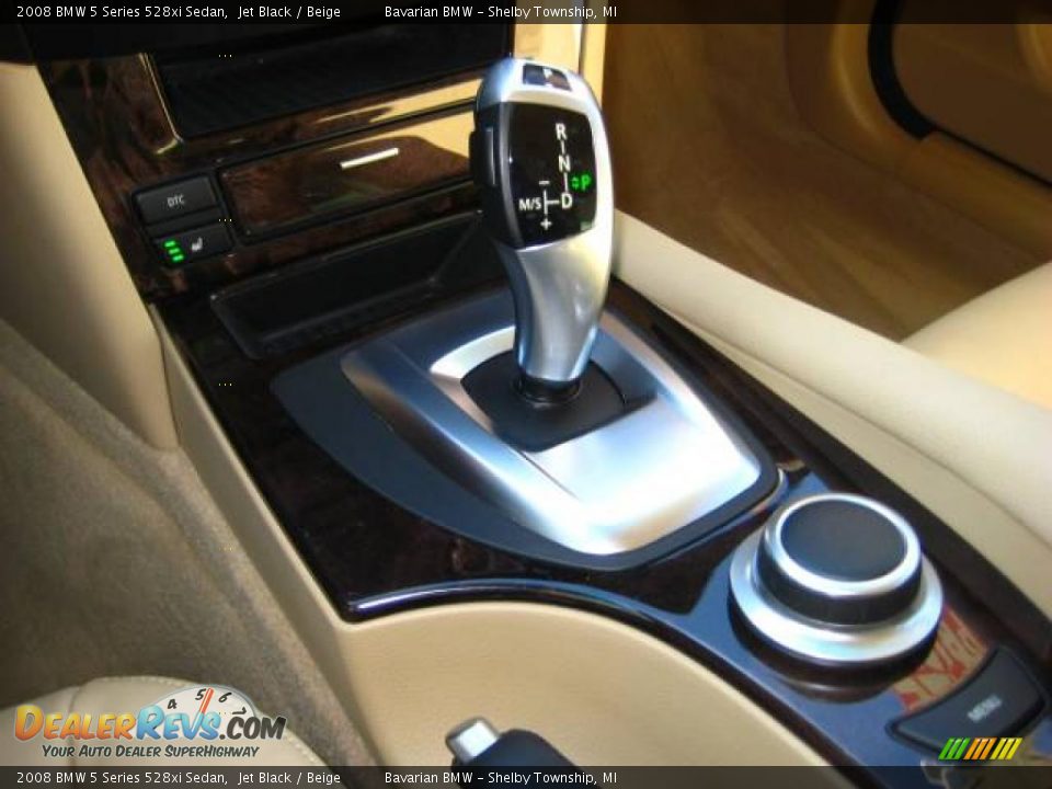 2008 BMW 5 Series 528xi Sedan Jet Black / Beige Photo #19