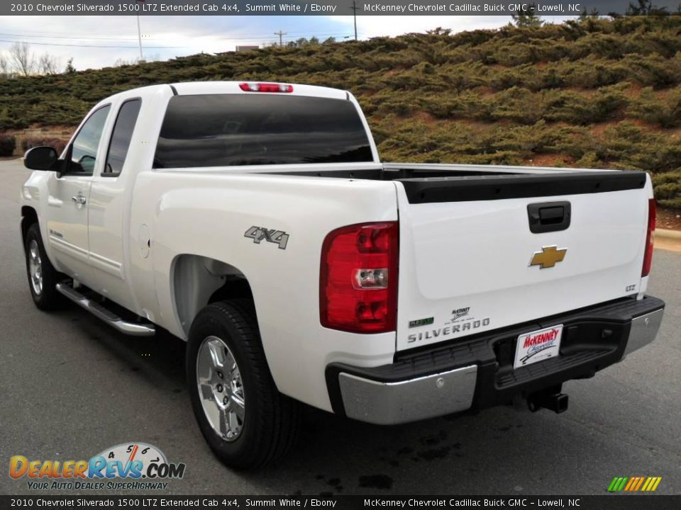 2010 Chevrolet Silverado 1500 LTZ Extended Cab 4x4 Summit White / Ebony Photo #2