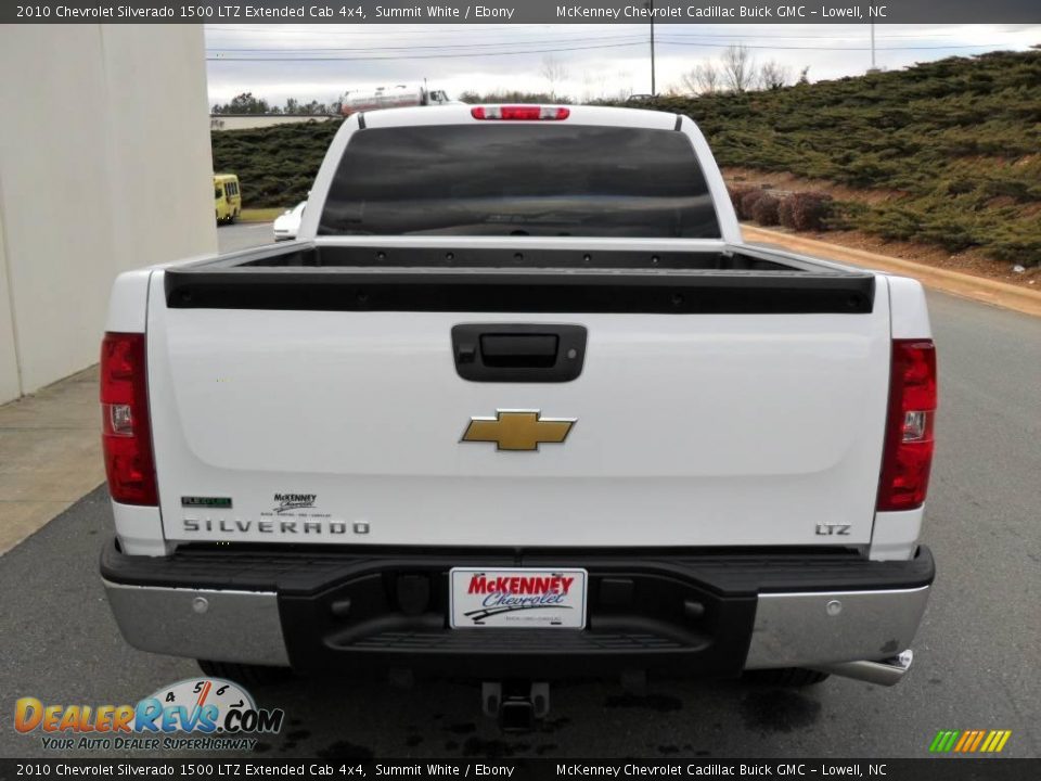 2010 Chevrolet Silverado 1500 LTZ Extended Cab 4x4 Summit White / Ebony Photo #3