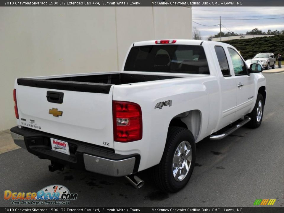 2010 Chevrolet Silverado 1500 LTZ Extended Cab 4x4 Summit White / Ebony Photo #4