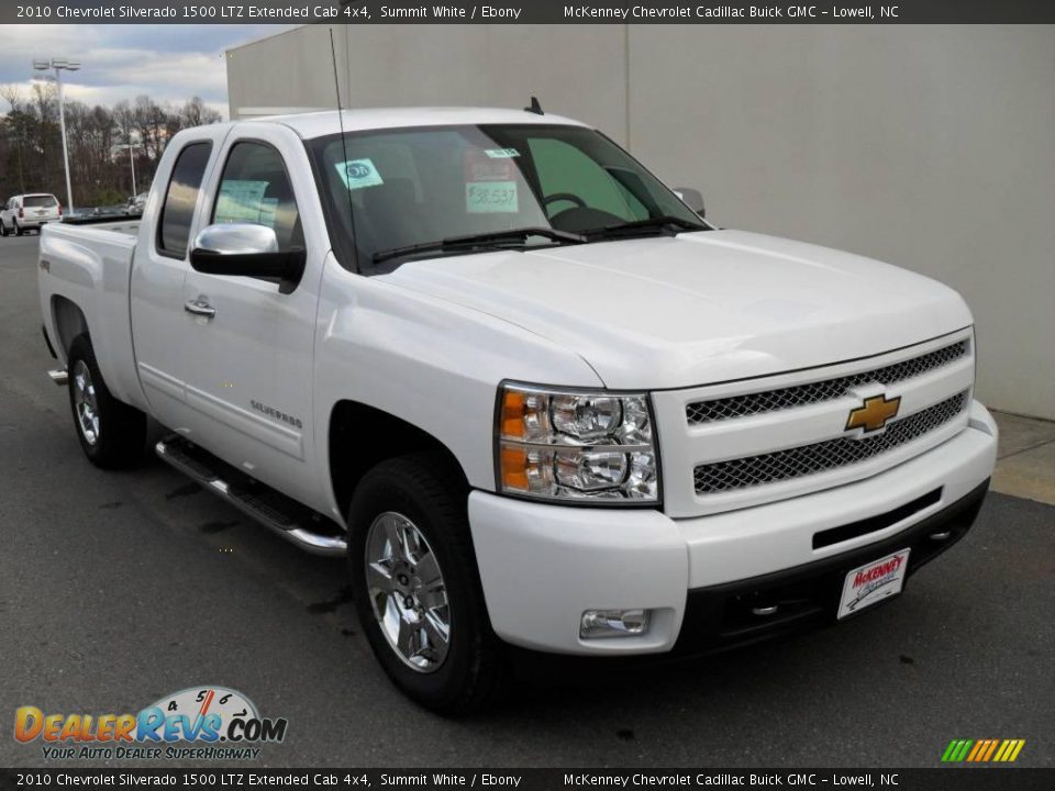 2010 Chevrolet Silverado 1500 LTZ Extended Cab 4x4 Summit White / Ebony Photo #5