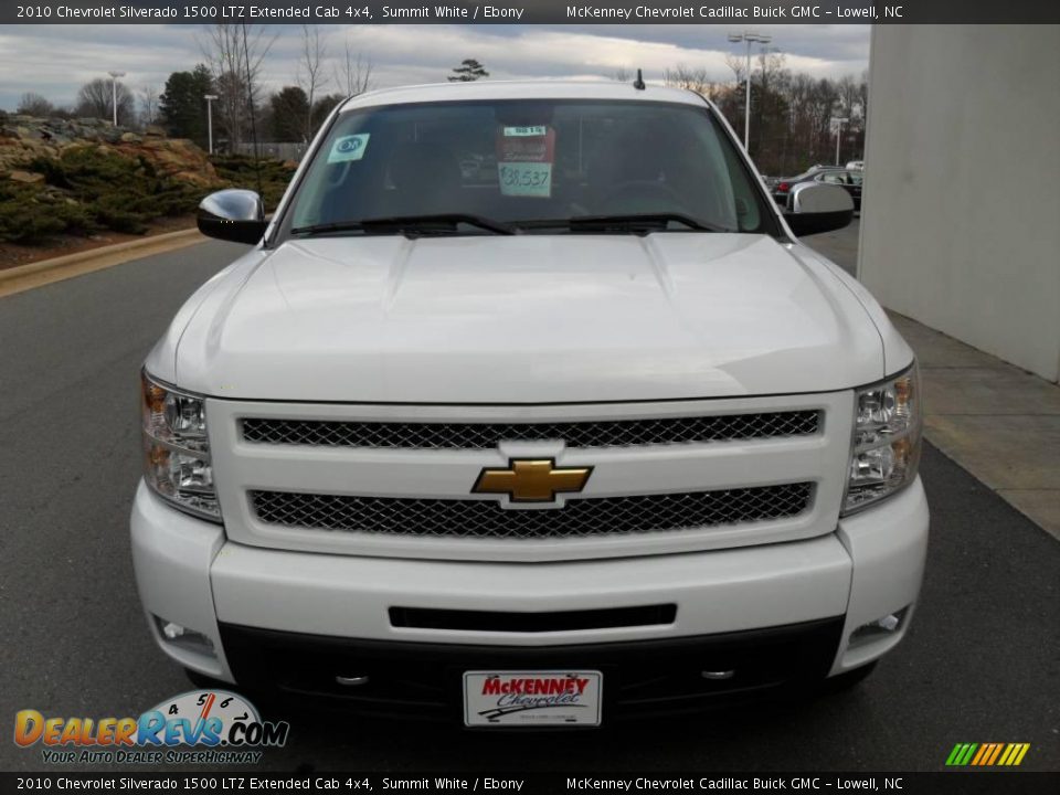 2010 Chevrolet Silverado 1500 LTZ Extended Cab 4x4 Summit White / Ebony Photo #6