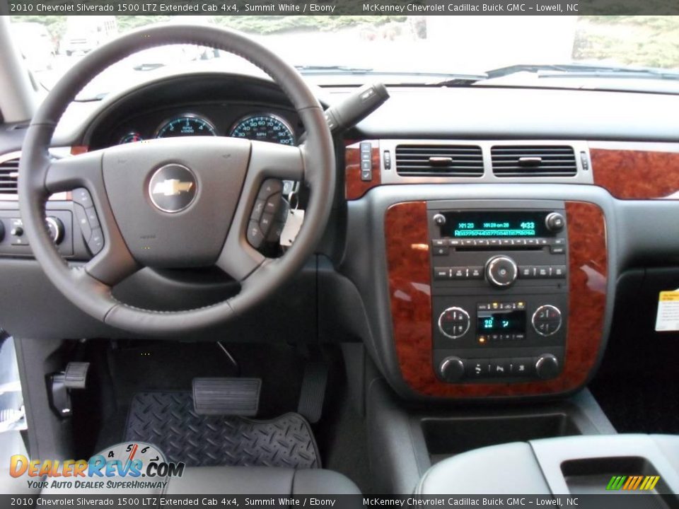 2010 Chevrolet Silverado 1500 LTZ Extended Cab 4x4 Summit White / Ebony Photo #14