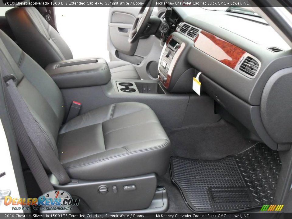 2010 Chevrolet Silverado 1500 LTZ Extended Cab 4x4 Summit White / Ebony Photo #17