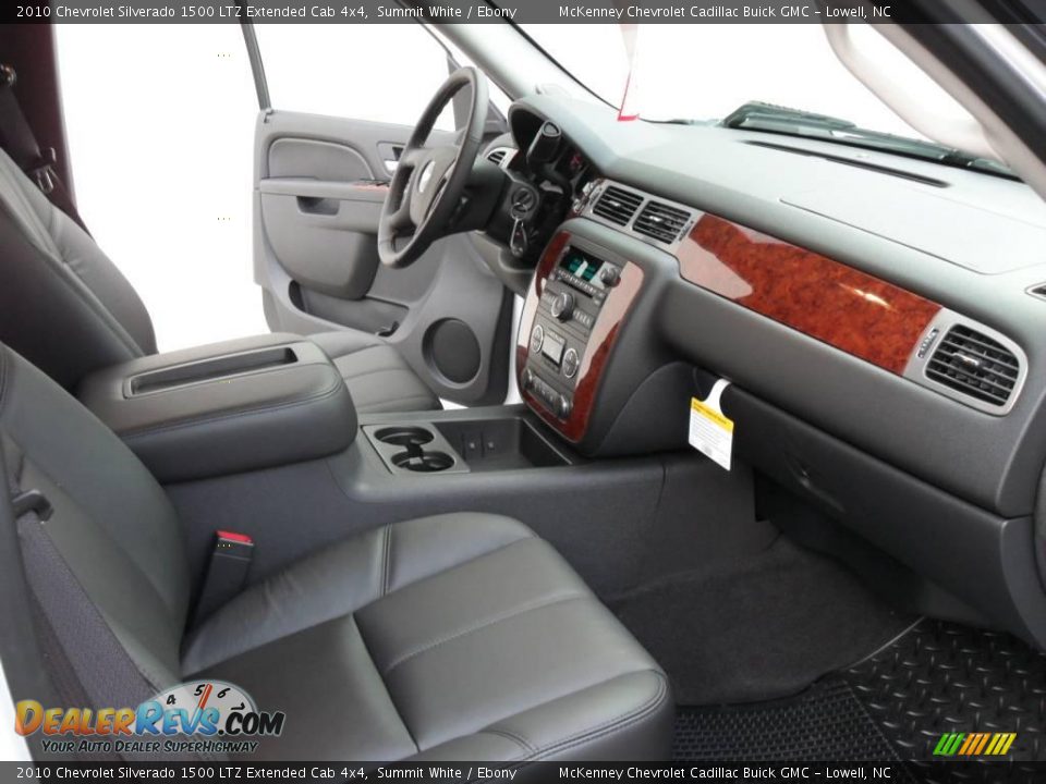2010 Chevrolet Silverado 1500 LTZ Extended Cab 4x4 Summit White / Ebony Photo #22