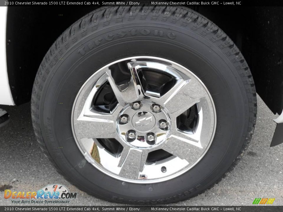 2010 Chevrolet Silverado 1500 LTZ Extended Cab 4x4 Summit White / Ebony Photo #24