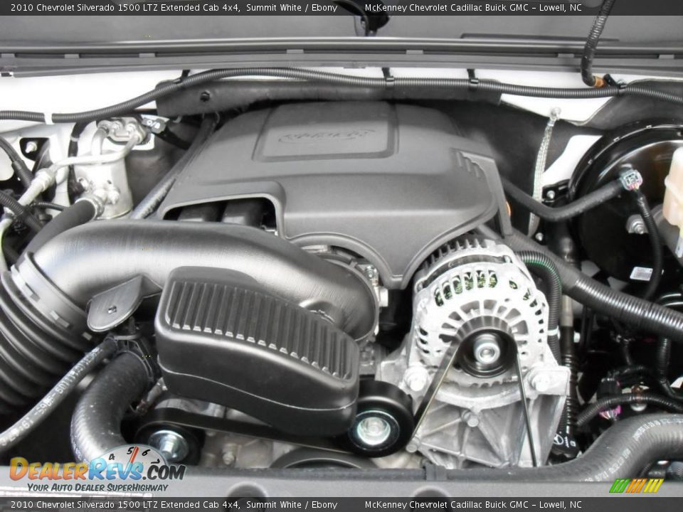 2010 Chevrolet Silverado 1500 LTZ Extended Cab 4x4 Summit White / Ebony Photo #25