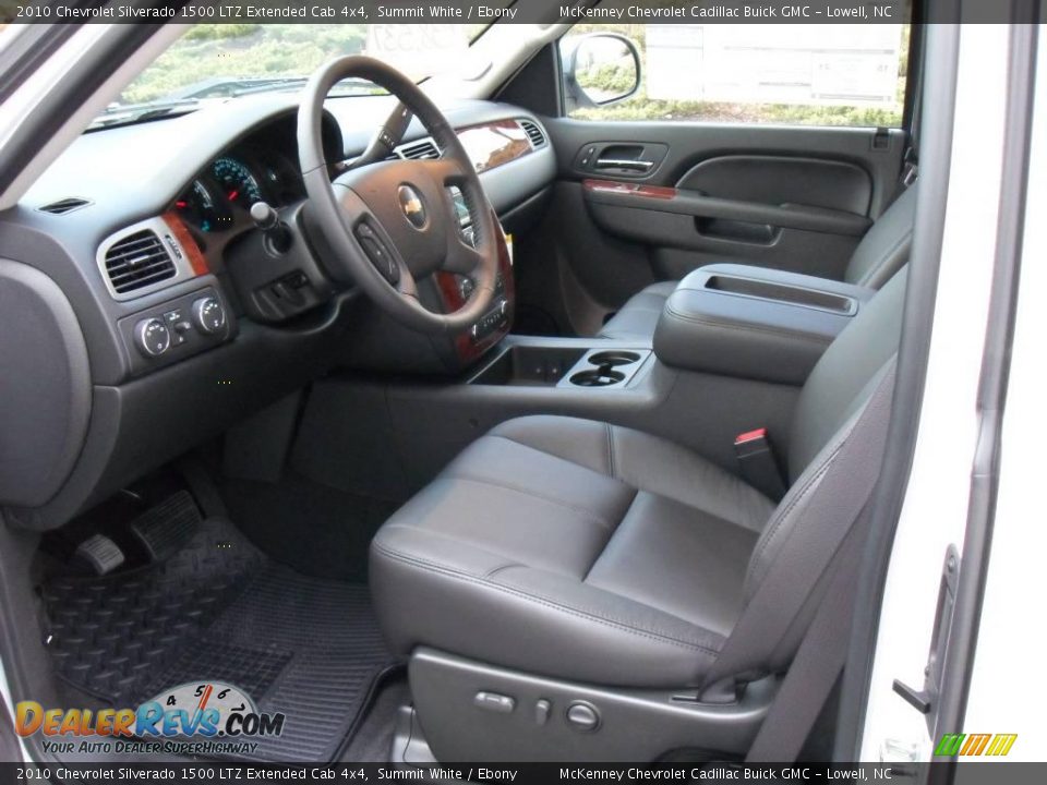 2010 Chevrolet Silverado 1500 LTZ Extended Cab 4x4 Summit White / Ebony Photo #27