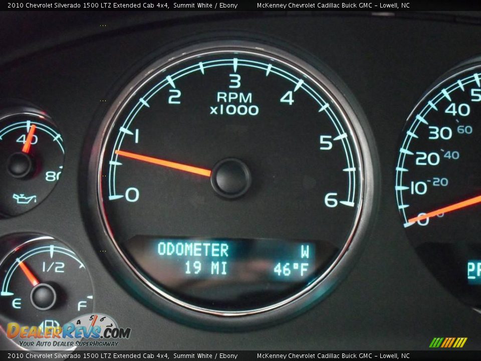 2010 Chevrolet Silverado 1500 LTZ Extended Cab 4x4 Summit White / Ebony Photo #28