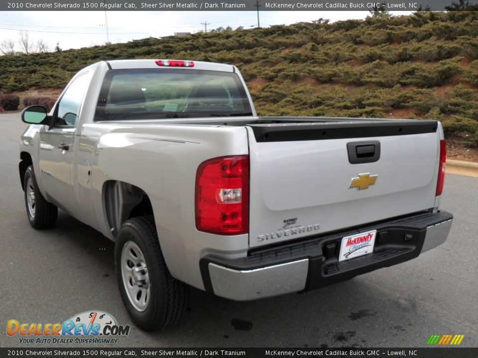 2010 Chevrolet Silverado 1500 Regular Cab Sheer Silver Metallic / Dark Titanium Photo #2