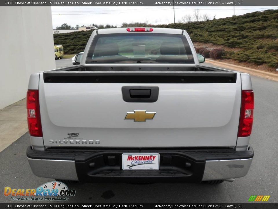2010 Chevrolet Silverado 1500 Regular Cab Sheer Silver Metallic / Dark Titanium Photo #3