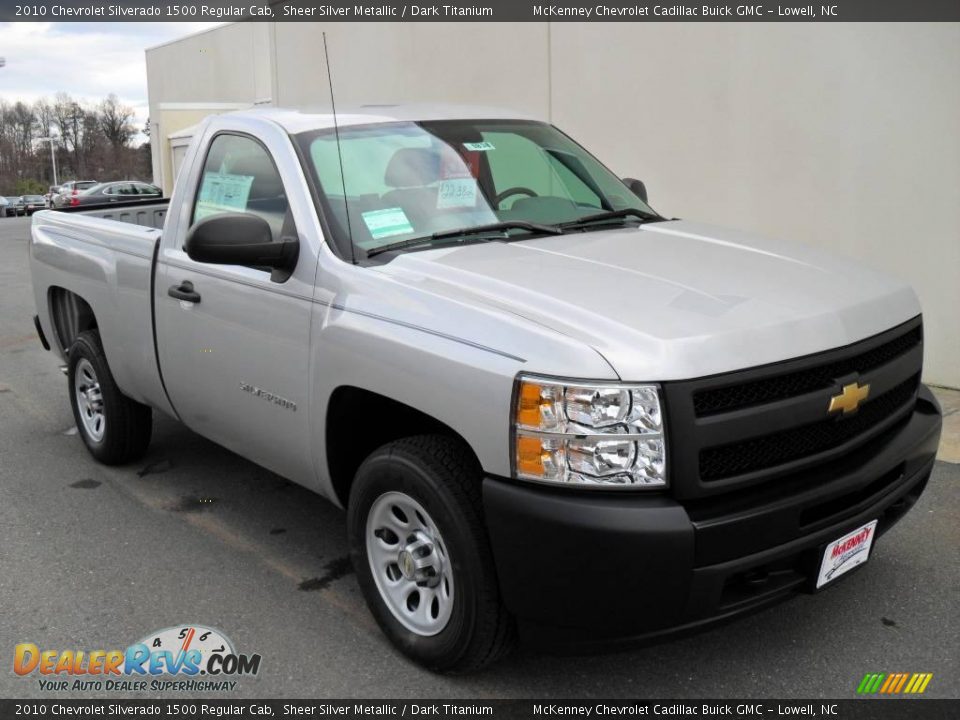 2010 Chevrolet Silverado 1500 Regular Cab Sheer Silver Metallic / Dark Titanium Photo #5