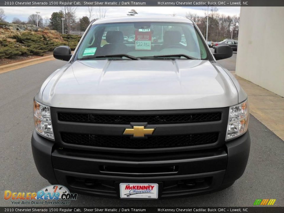2010 Chevrolet Silverado 1500 Regular Cab Sheer Silver Metallic / Dark Titanium Photo #6