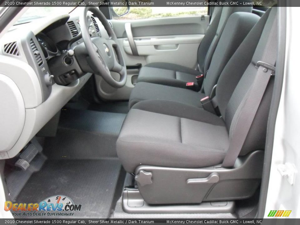 2010 Chevrolet Silverado 1500 Regular Cab Sheer Silver Metallic / Dark Titanium Photo #7